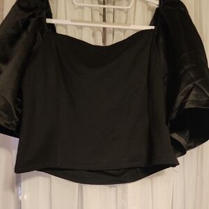 Elegant Black Women's crop Top